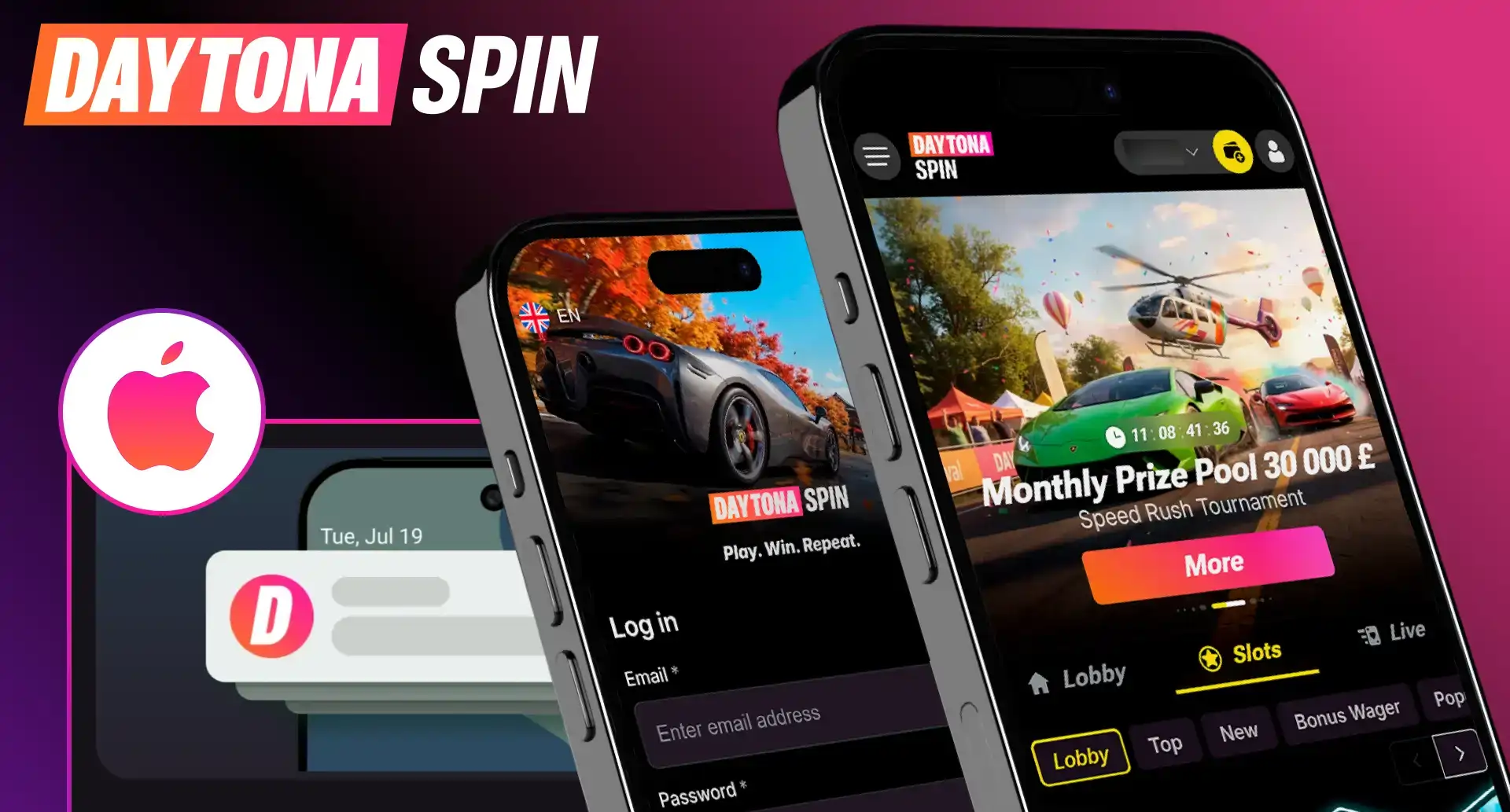 DaytonaSpin Casino App Screenshot